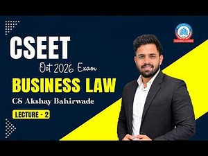 CSEET | LAW | LECTURE 2 | BY CS AKSHAY BAHIRWADE | AGRAWAL CLASSES