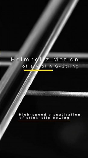 Helmholtz Motion of a Violin G-String — 18 750 fps High-Speed Visualization