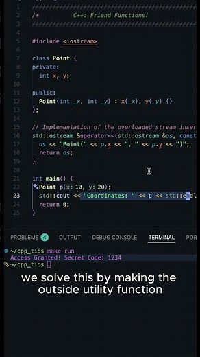 Make your functions friends! (C++)