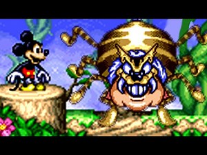 Magical Quest starring Mickey Mouse (SNES) All Bosses (No Damage)