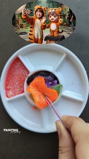 Gugu Gaga Characters Colour Mixing Battle Who Is Your Favorite? #satisfying #art #colourmixing