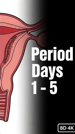 Period Day 1–5 Explained with 8D 4K Anatomy | Menstrual Cycle Step-by-Step