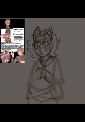 Drawing people’s OCs, part 3: Fenicen FlowerBud @MJisRusty #art #originalcharacter