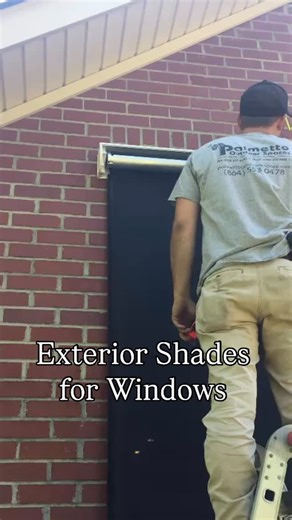 Installing a Shade on the exterior of a window provides more protection, reducing heat gain more, reducing glare more, preventing UVA rays from damaging windows, preventing fading better. Get your window shades for the inside or outside at Palmetto Outdoor Spaces. #windowshades #spartanburgsc #simpsonvillesc #greenvillesc #boilingspringssc | Palmetto Outdoor Spaces | Facebook