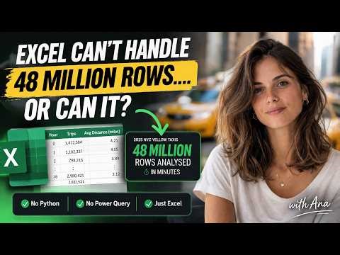 I Analysed 48 Million Rows in Excel (Without Power Query or Python)