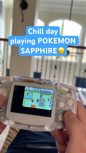 Played Pokemon Sapphire on my gba from ‪@HandheldHeavenLLC‬ today #gameboyadvance #pokemonsapphire