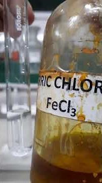 Ferric chloride test for acetate ion