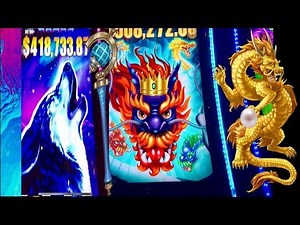 ★5 DRAGONS GRAND★BIG WIN SLOT MACHINE★TIMBER WOLF GRAND★ LAS VEGAS SLOTS!