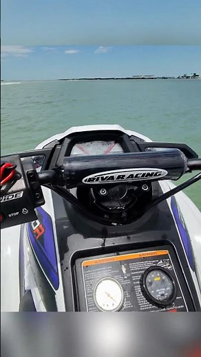 Boosted Yamaha GP1800 Turbo Jetski Running Triple Digits Across The Gulf 🌊🚀 #jetski #boat #turbo