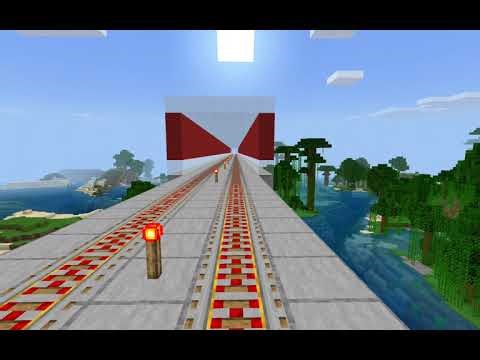 Minecraft Red Line Full Trip Northbound. Metropolitan Train Network.