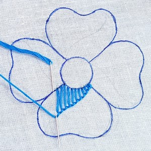 245K views · 6.4K reactions | Basic Flower Hand embroidery tutorial in Trellish stitch by Basic Embroidery ABC | Basic Embroidery ABC | Facebook