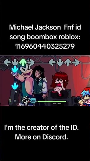 Michael Jackson fnf id song boombox roblox #song #roblox #роблокс #boombox #michaeljackson #fnf
