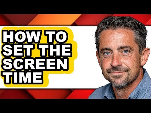 How to Set the Screen Time (easy Method)