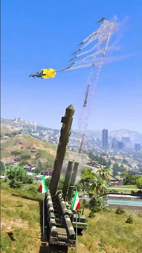 S-500 Missile Destroys Fighter Jet Instantly in GTA 5 ep305 #shorts #short