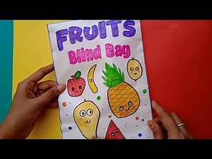 Squishy Blind Bag Paper 🌸 Fruits theme 🍍Asmr | Satisfying Opening Blind Box | Diy Blind Bag