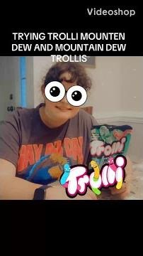 MOUNTAIN DEW TROLLI COLLAB GUMMIES AND SODA