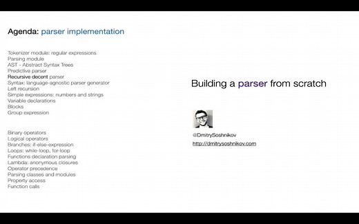 从零开始构建解析器【中英字幕 Building a Parser from scratch】