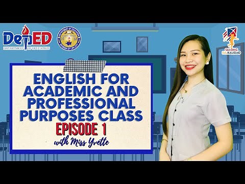 English for Academic and Professional Purposes | EPISODE 1 | Academic Text and Text Structure