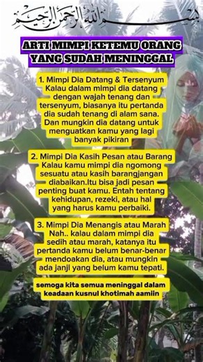 arti mimpi ketemu orang yang sudah meninggal #gusbaha #quotes #katakatabijakalibinabuthalib