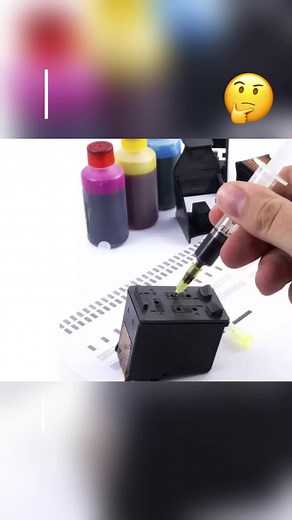 What is the magic of refill inkcartridge 🤯🤯🤯#printerink #refillink #inkcartridge #secret #turtorial #foryou #viralvideo