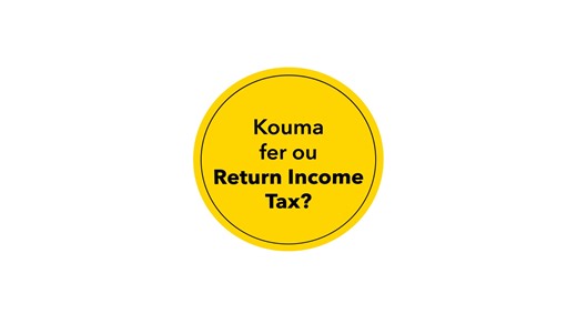 𝗙𝗲𝗿 𝗼𝘂 𝗿𝗲𝘁𝘂𝗿𝗻 𝗶𝗻𝗰𝗼𝗺𝗲 𝘁𝗮𝘅 𝗼𝗻𝗹𝗶𝗻𝗲 𝘀𝗮𝗻 𝗼𝗸𝗲𝗻 𝘀𝘁𝗿𝗲𝘀! ​✅ Ki bizin fer? Chek sa ti video la 👇 Si ou touzour pe bizin enn asistans pou fer ou return income tax, pran enn rendez-vous a traver 𝗲-𝗔𝗽𝗽𝗼𝗶𝗻𝘁𝗺𝗲𝗻𝘁, dapre zour ek ler ki ou lib. Enn officier MRA pou repran kontak avek ou par enn WhatsApp video call 👇 https://eservices15.mra.mu/e-appointment/index.html 𝗗𝗮𝘁 𝗹𝗶𝗺𝗶𝘁: 𝗺𝗮𝗿𝗱𝗶 𝟭𝟱 𝗼𝗸𝘁𝗼𝗯 𝟮𝟬𝟮𝟰 ⚠️ #MRA #efiling2024 | Mauritius Revenue 