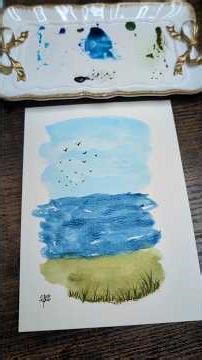 Abstract Watercolor #watercolorpainting #art #abstractart #landscape