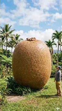 Building a Secret Cozy Library Inside a Giant Kiwi Fruit! 🥝📚#KiwiFruit #DIY #CozyLibrary #FruitHouse