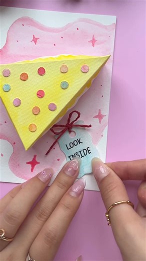 Halyn Calligraphy on Instagram: "DIY Paper Cake Box for Birthday "