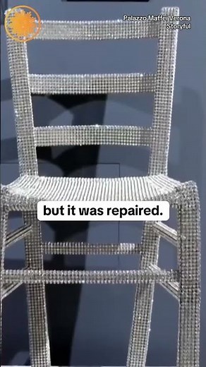 Couple breaks crystal-covered chair in Italian art museum #shorts