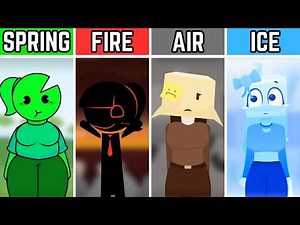 Incredibox Mild As Spring VS Warm Like Fire VS Dusty Like Air VS Cool As Ice
