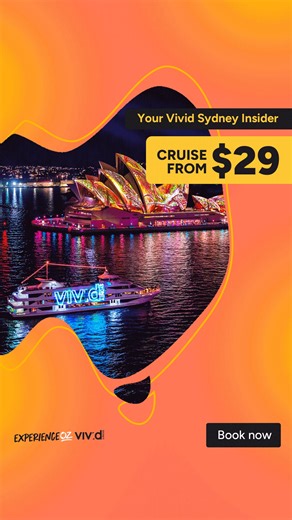 Check out our range of Harbour Cruise options for the most magical views during Vivid Sydney from 23 May to 14 June 2025. ✅ Options with Cruise only, or dinner, canapés & drinks ✅ Vessels of all sizes, departing Circular Quay or Darling Harbour ✅ Escape the crowds & take in a unique view of Vivid Sydney from the water Book online now with Experience Oz - https://www.experienceoz.com.au/en/things-to-do/vivid-sydney/vivid-cruises | Experience Oz