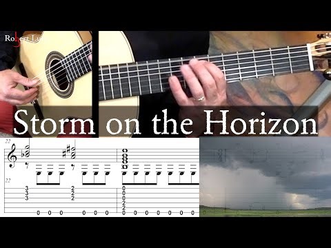 STORM ON THE HORIZON - Full Tutorial with TAB - Classical Guitar - Robert Lunn