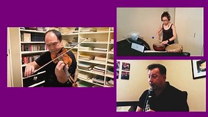 Does it take two to tango? Or three? Concertmaster Robert Chen, Principal Clarinet Stephen Williamson and Principal Percussion Cynthia Yeh perform the Tango from Stravinsky’s The Soldier’s Tale. #musicconnectsus Musicians of the Chicago Symphony Orchestra | Chicago Symphony Orchestra
