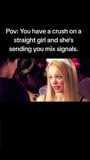 Pov: You have a crush on a straight girl. #wlw #lesbian #crush