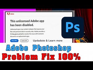 How to Close Internet Connection for Adobe Photoshop |How to fix Unlicensed Photoshop Disabled 2024