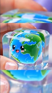ASMR Satisfying Jelly Slice 🌍✨ | Cute Kawaii Earth Inside! | Squish & Slice Sounds