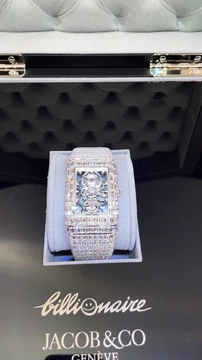 Luxury Jacob & Co. Billionaire Ashoka-Cut White Diamond Watch Unboxing