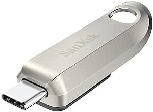 SanDisk 64GB Ultra Luxe USB Type-C Flash Drive - Up to 300MB/s, USB 3.2 Gen 1, Premium Metal Design - SDCZ75-64G-G46