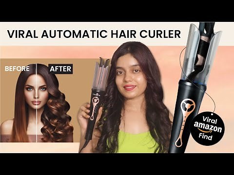 😱Trying Viral*Automatic* Hair Curler From Amazon| Urbanyog Automatic Hair Curler Review*
