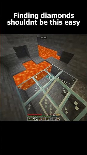 finding diamonds shouldnt be this easy.. #minecraft