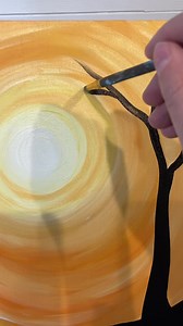 27K views · 761 reactions | Halloween spooky tree painting (with glow-in-the dark sky!) ‍ #painting #tutorial #beginner #howto #Halloween | Emily Seilhamer Art | Facebook