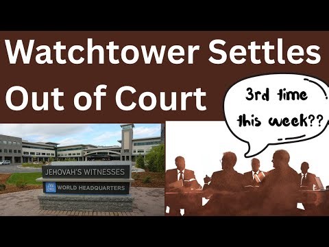 👉 Watchtower Quietly Settles Another CSA Case — They’re in Payout Mode Now