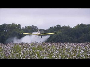 Air Tractor Crop Spraying Action
