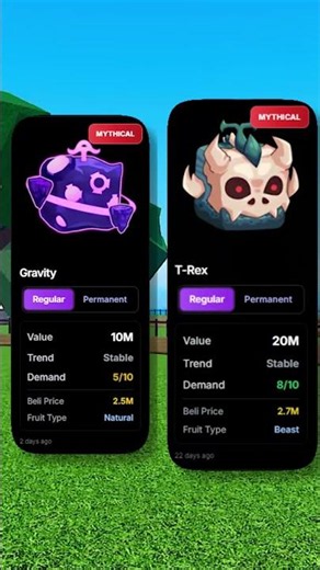FRUIT PRICE COMPARISON IN BLOX FRUITS