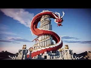 "How to Build a Dragon Spiral Tower in Minecraft"