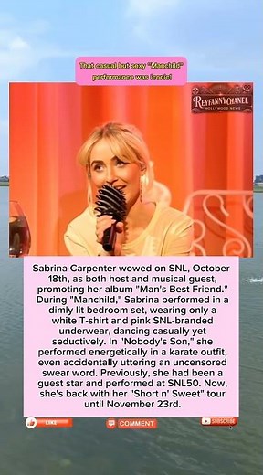SABRINA CARPENTER ROCKS SNL: HOST, MUSIC STAR, AND F-BOMB SURPRISE! 🤩🎤