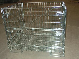 [Hot Item] Steel Pallet Box Cage Wire Mesh Box Container