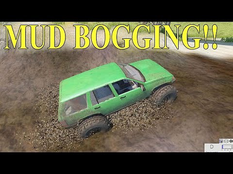 Mud bogging off road course Jeep Grand Cherokee - BeamNG.Drive