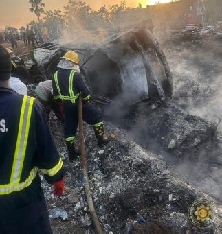 GNFS rescues 26 after multi-vehicle crash near Kintampo Waterfalls