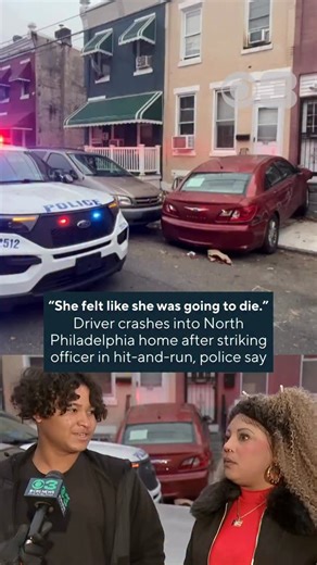 Police have arrested the driver who allegedly struck an officer in North Philadelphia Friday afternoon and fled the scene. Authorities said the driver later crashed into a house at 8th and Cambria streets. A woman who lives on the street claimed she got into a physical altercation with the driver after he nearly hit her with the car. The officer suffered non-life-threatening-injuries, according to police. Click the link in our bio for more. #philly | CBS Philadelphia